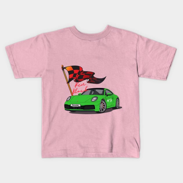 Ken Block 43 Kids T-Shirt by Liostore